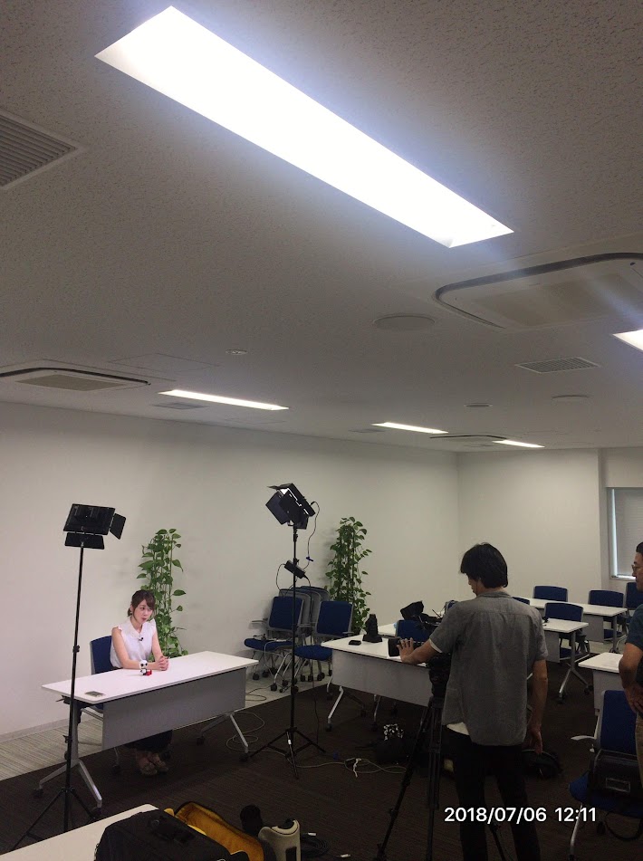 インタビュー撮影風景